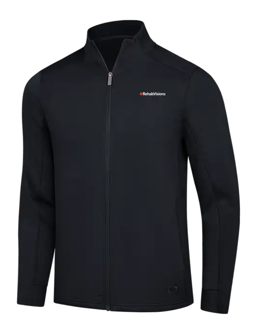 OGIO Black Transcend Full-Zip w/RehabVisions Logo