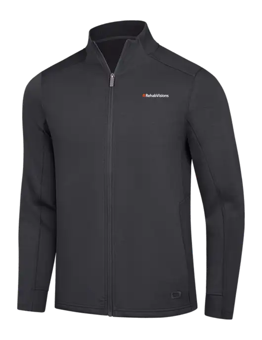 OGIO Dark Grey Transcend Full-Zip w/RehabVisions Logo