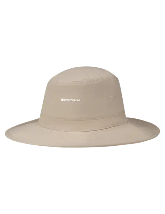 Tan Booney Sun Hat w/RehabVisions Logo