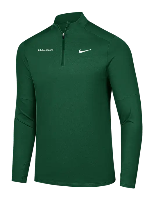 Nike Dark Green Dri-FIT Element 1/2-Zip Pullover w/RehabVisions Logo