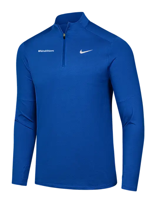 Nike Royal Dri-FIT Element 1/2-Zip Pullover w/RehabVisions Logo