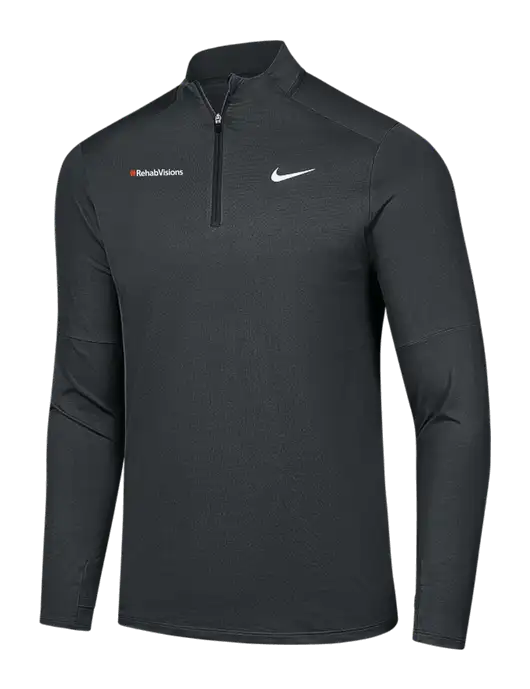 Nike Dark Grey Dri-FIT Element 1/2-Zip Pullover w/RehabVisions Logo