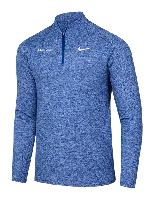Nike Royal Heather Dri-FIT Element 1/2-Zip Pullover w/RehabVisions Logo
