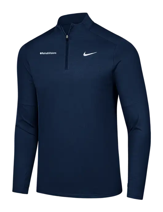 Nike Dark Navy Dri-FIT Element 1/2-Zip Pullover w/RehabVisions Logo