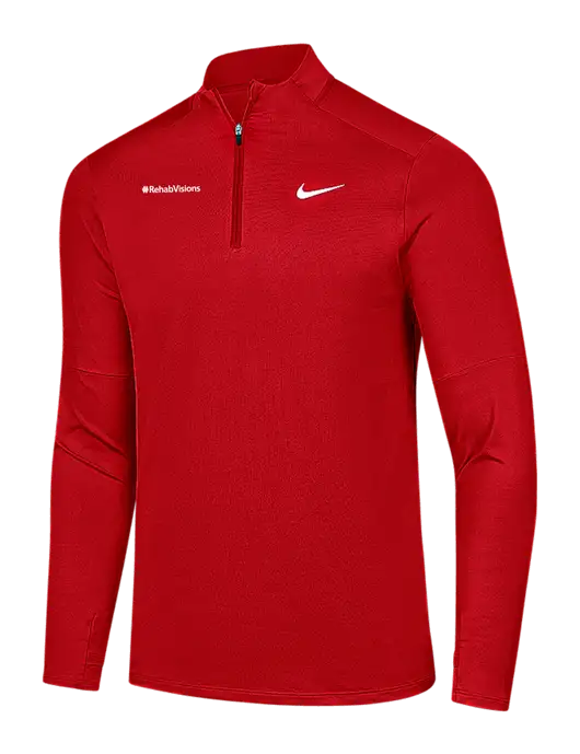 Nike Red Dri-FIT Element 1/2-Zip Pullover w/RehabVisions Logo