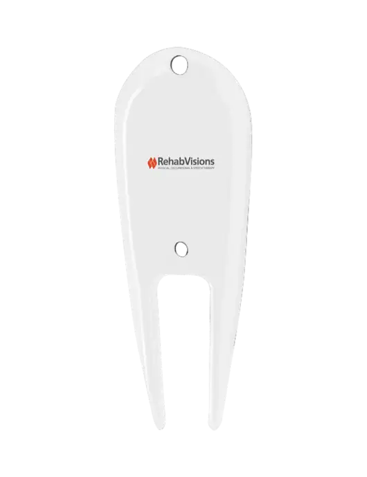 White Divot Tool w/RehabVisions Logo