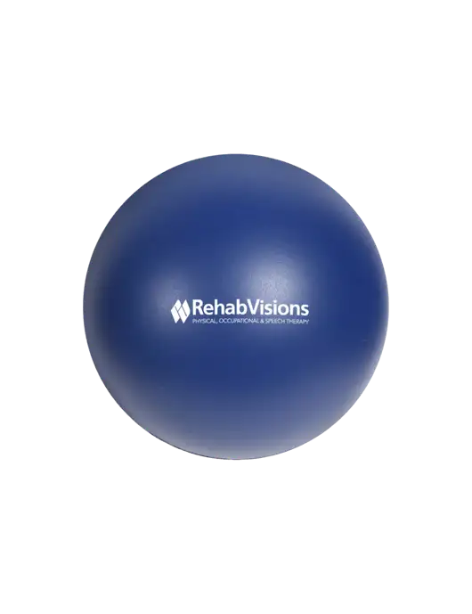 Navy Blue Stress Reliever Ball w/RehabVisions Logo