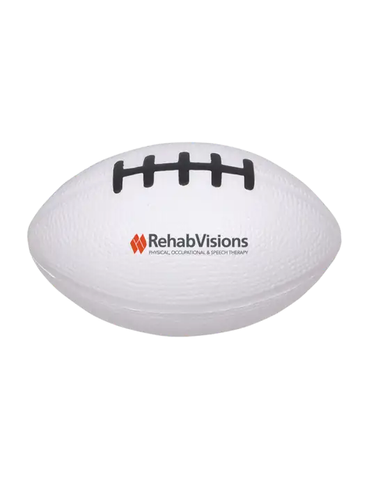 White Stress Reliever Football w/RehabVisions Logo