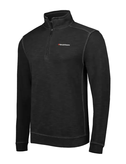 Tommy Bahama Black Tobago Bay 1/2 Zip w/RehabVisions Logo