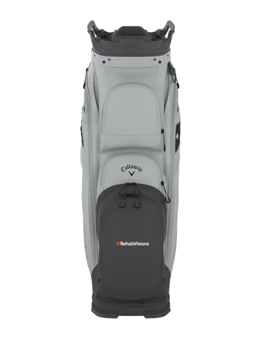 Callaway Org 14 Light Grey Cart Golf Bag  w/RehabVisions Logo