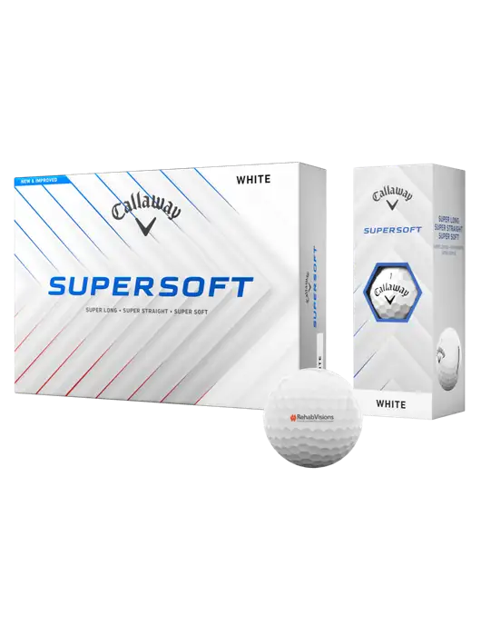 Callaway Supersoft Golf Balls 12/pk w/RehabVisions Logo