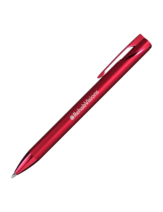 Red HyperNova Ballpoint Pen - Black Ink w/RehabVisions Logo