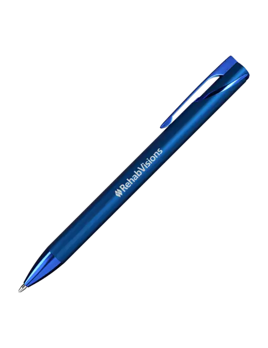 Navy HyperNova Ballpoint Pen - Black Ink w/RehabVisions Logo