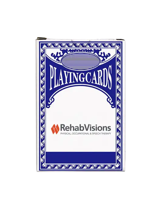 Dark Royal Blue Playing Cards w/RehabVisions Logo