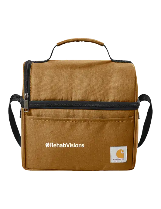 Carhartt Brown Lunch 6-Can Cooler w/RehabVisions Logo