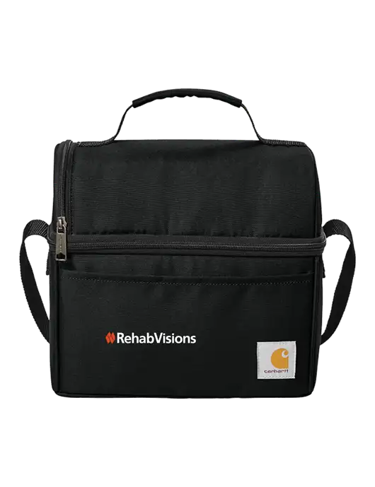 Carhartt Black Lunch 6-Can Cooler w/RehabVisions Logo