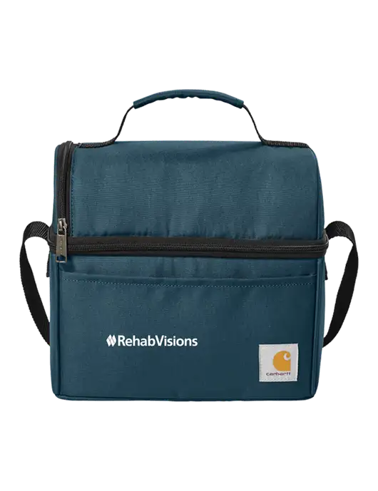 Carhartt Light Navy Lunch 6-Can Cooler w/RehabVisions Logo