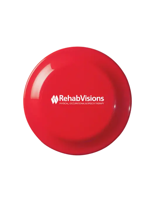 Fun Red Flying Disc w/RehabVisions Logo