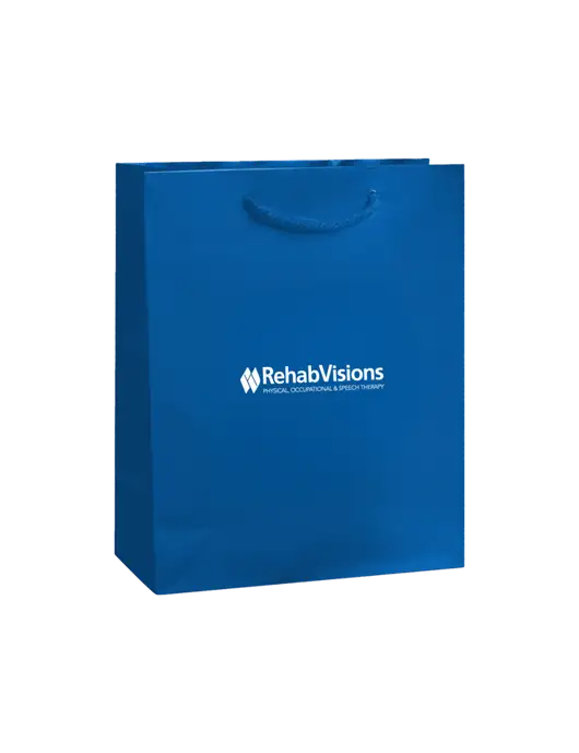 Royal Gift Bag Gloss 8x10 w/RehabVisions Logo