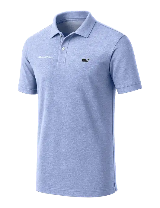 Vineyard Vines Edgartown Light Royal Pique Polo w/RehabVisions Logo