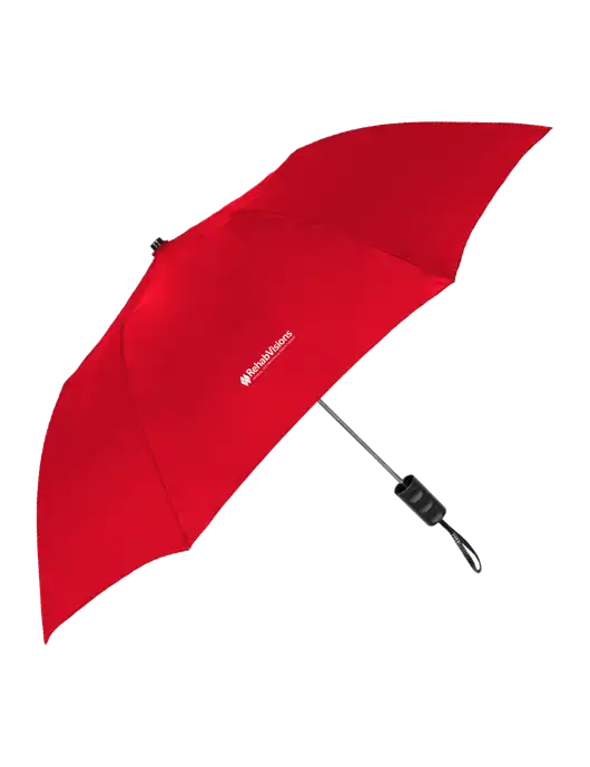 Red 42" Folding Umbrella  w/RehabVisions Logo