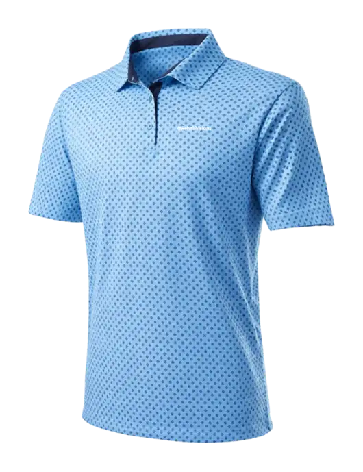 Mens Light Blue Hazelwood Polo w/RehabVisions Logo