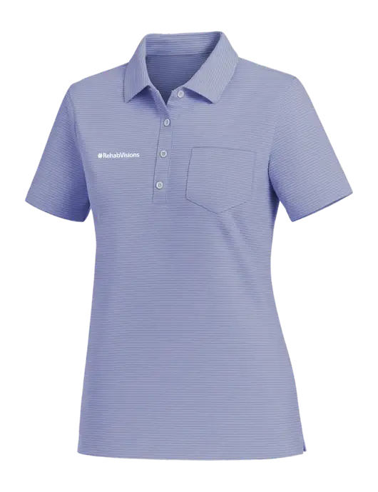 Vineyard Vines Womens Dark Slate Fanshell Polo  w/RehabVisions Logo