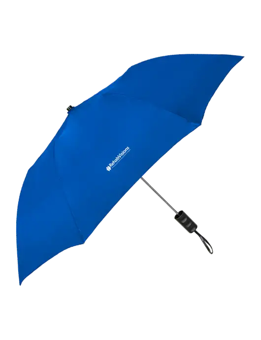 Dark Royal 42" Folding Umbrella  w/RehabVisions Logo