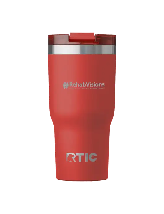 RTIC Essential 30 oz Red Tumbler w/RehabVisions Logo