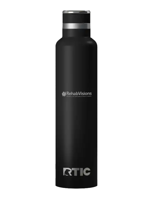 RTIC Journey 26 oz Black Bottle w/RehabVisions Logo