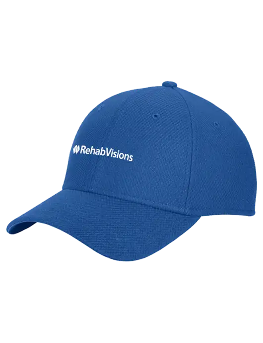 New Era Diamond Era Dark Royal Stretch Cap w/RehabVisions Logo