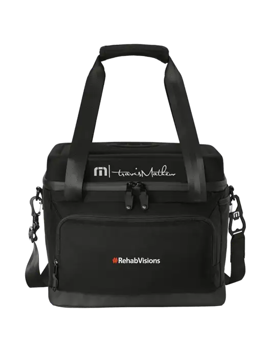 TravisMathew Black Cruise 24-Can Cooler w/RehabVisions Logo