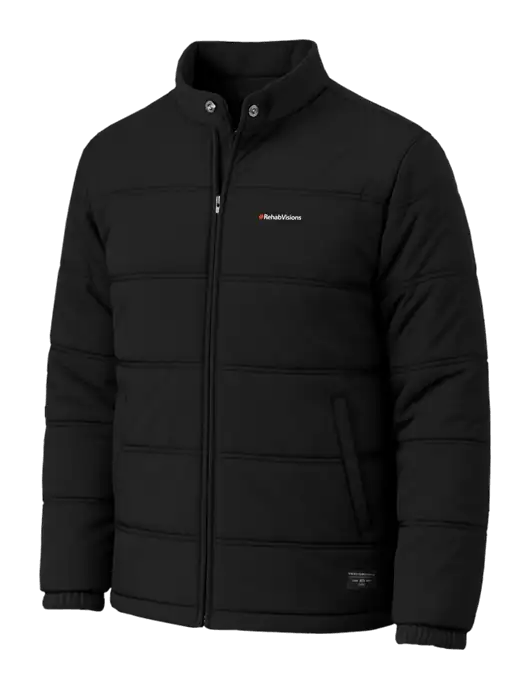 TravisMathew Cold Bay Black Jacket w/RehabVisions Logo