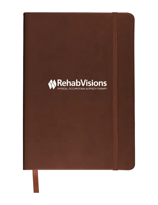 Leeman Brown Tuscany Journal 5.75 x 8.25 w/RehabVisions Logo