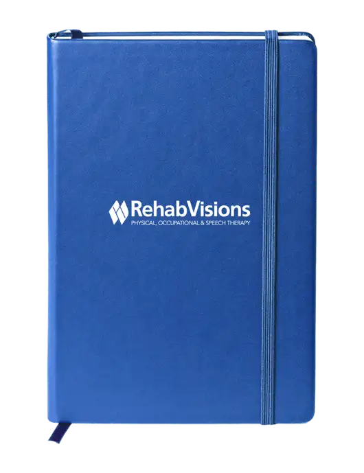 Neoskin Royal Hard Cover Journal 5.75 x 8.375
 w/RehabVisions Logo