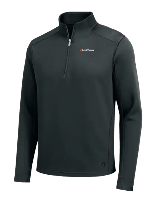 OGIO Transcend Very Dark Grey 1/4-Zip w/RehabVisions Logo