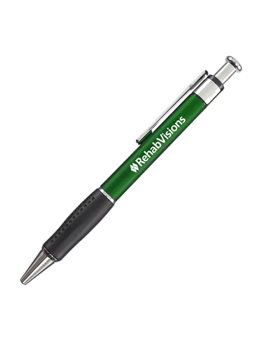 Malta Green Pen - Black Ink w/RehabVisions Logo