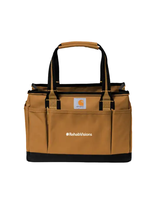 Carhartt Light Brown Utility Tote w/RehabVisions Logo