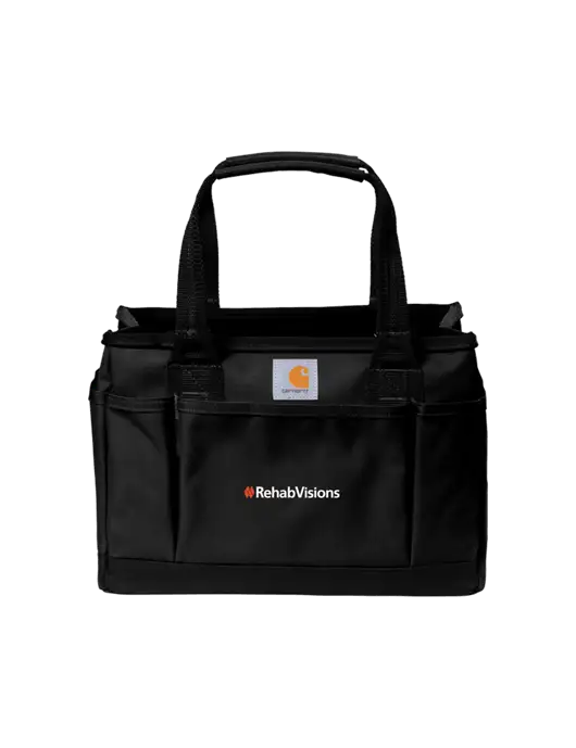 Carhartt Black Utility Tote w/RehabVisions Logo