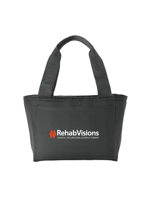 Iso Dark Grey Lunch Tote w/RehabVisions Logo
