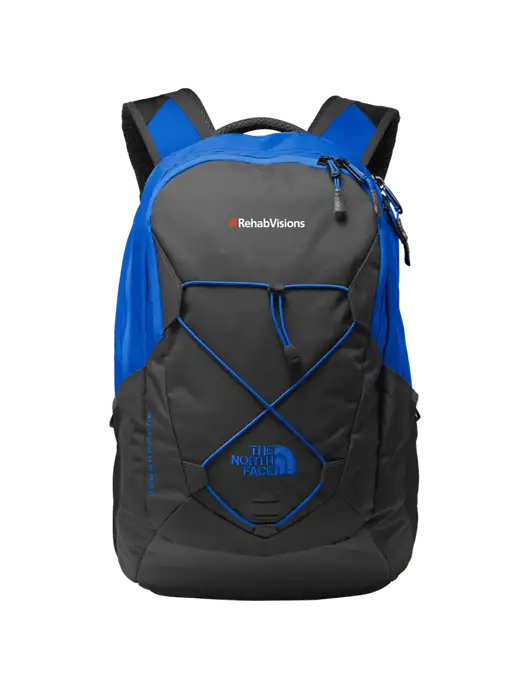 The North Face Charcoal Grey/Royal Groundwork Backpack w/RehabVisions Logo