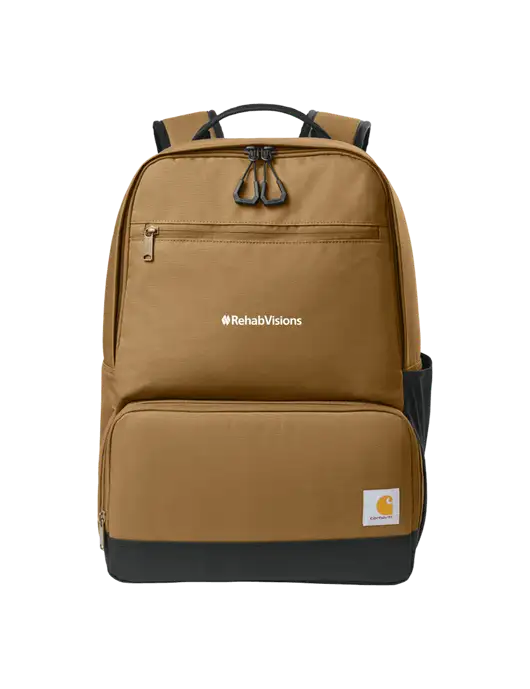 Carhartt Two-Compartment Brown Cooler Backpack w/RehabVisions Logo