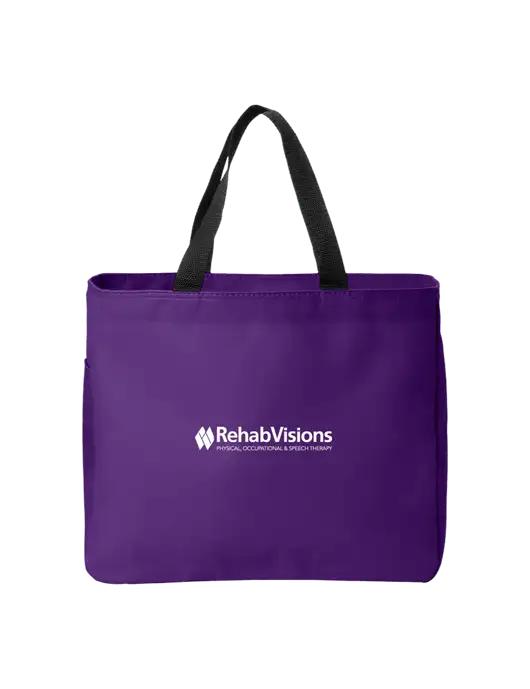 Essential Purple Tote w/RehabVisions Logo
