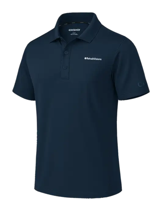 OGIO Envision Dark Navy Polo w/RehabVisions Logo