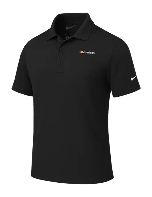 Nike Black Tech Basic Dri-FIT Polo
 w/RehabVisions Logo