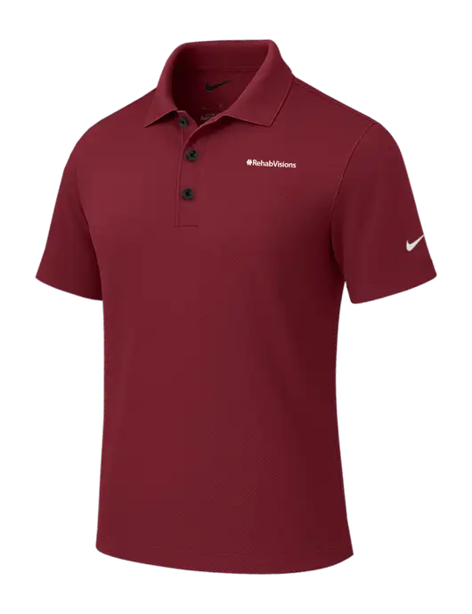 Nike Cardinal Tech Basic Dri-FIT Polo
 w/RehabVisions Logo