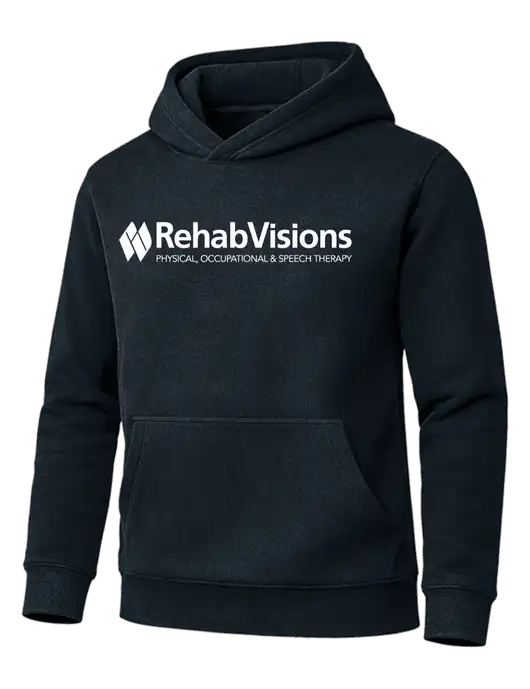 Cornerstone Dark Navy Tough Heavyweight Fleece Pullover Hoodie w/RehabVisions Logo