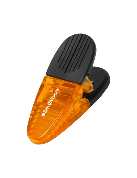 Magnetic Orange Power Clip w/RehabVisions Logo