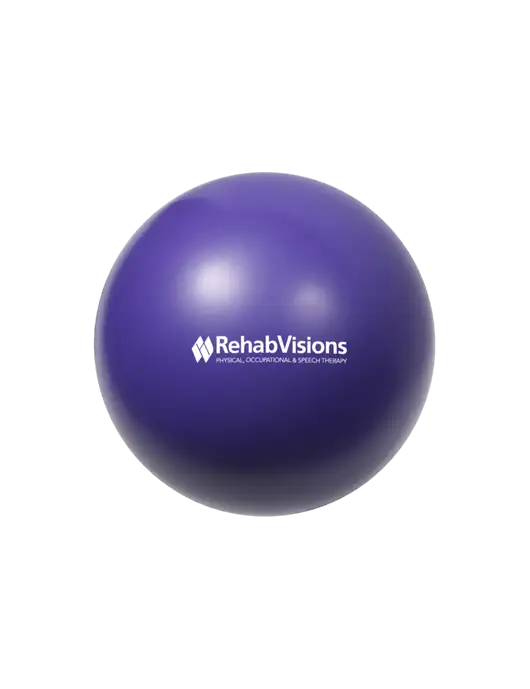 Purple Stress Reliever Ball w/RehabVisions Logo