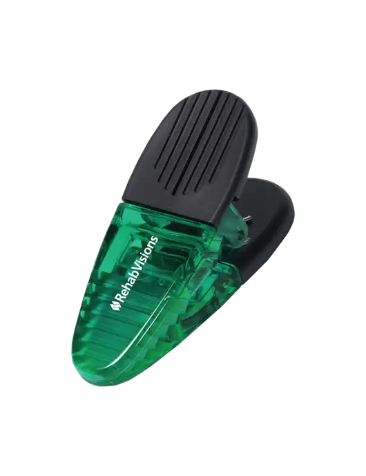 Magnetic Green Power Clip w/RehabVisions Logo